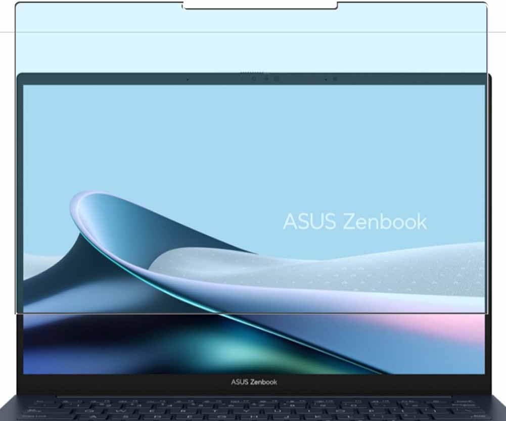 Puccy 2 Pack Anti Blue Light Screen Protector, compatible with ASUS Zenbook 14 OLED UX3405 UX3405MA 14" Laptop TPU Film Guard （ Not Tempered Glass Protectors ）