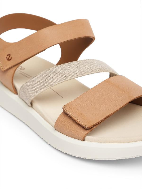 Image of ECCO Flowt Brown Women Flat Sandal