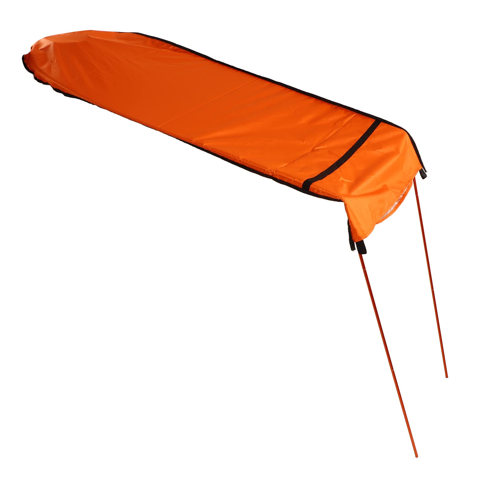 Kajak Sonnenschirm Baldachin, Faltbarer Sonnenschutz für Aufblasbares Boot, mit Aufbewahrungstasche, Tragbarer Kanu Sonnenschirm Orange