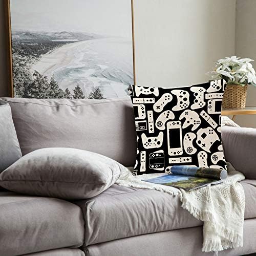 Miniatura 3 de Funda de almohada decorativa con patrón de videojuegos, funda de almohada decorativa para decoración del hogar, funda cuadrada para interiores y