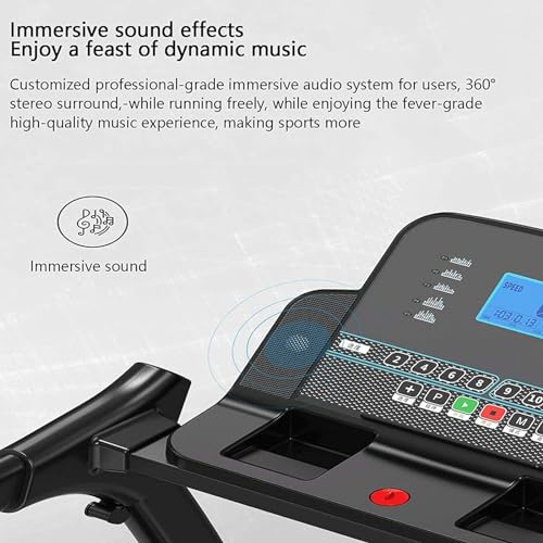 Image of Folding Treadmills Treadmills, Home Treadmill Folding Motorised Treadmill Intelligent Multifunctional Treadmill, Foldable Household Shock Absorption