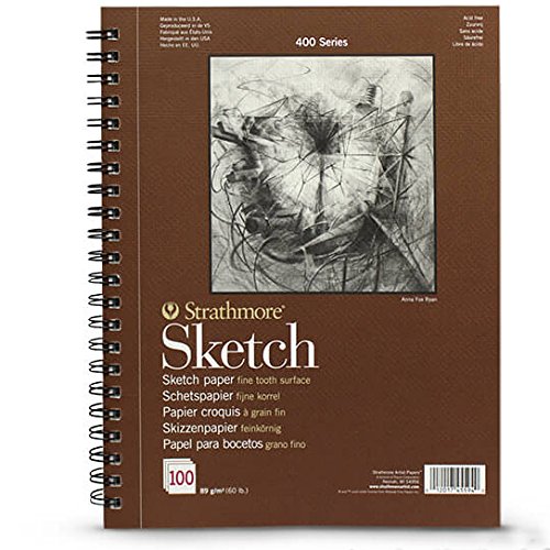 Strathmore P455-93-4 Blocco da disegno incollato su un lato, formato A3, 100 fogli