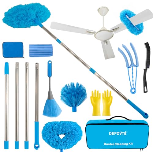 8-in-1 Ceiling Fan Duster Kit with 72" Extension Pole