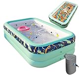 Piscinas Hinchables Grandes Adultos Piscinas Desmontables,Piscina Hinchable Rectangular,Piscina Infantil Inflable,Piscina Familiar,Fiesta AcuáTica De...