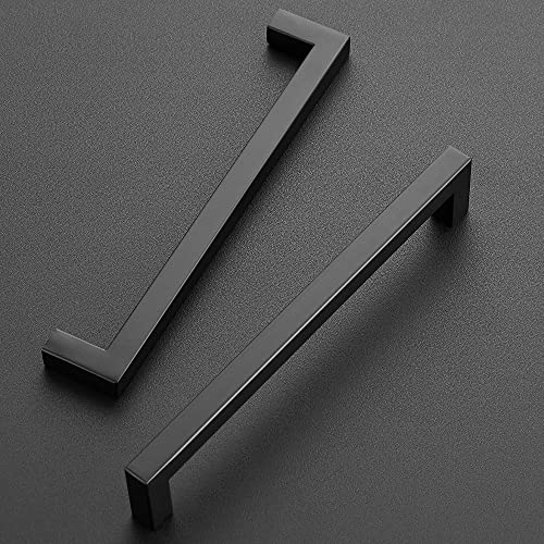 Image of Ravinte 40 Pack 7-1 /2 Inch Kitchen Square Cabinet Handles Matte Black Drawer Pulls Hardware for Cabinets Cupboards, FX192HS40