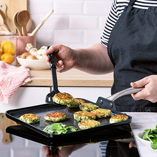 Image of GreenPan Prime Midnight Healthy Ceramic Nonstick, Griddle 11 inch, Black