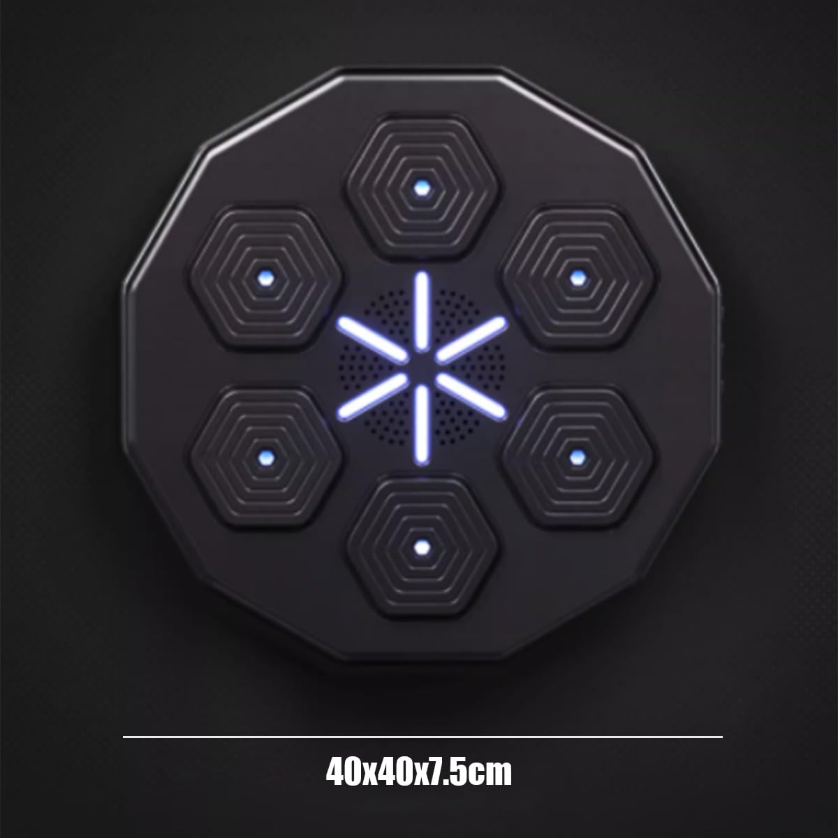 Macchina da boxe con montaggio a parete Musica elettronica da boxe da parete Dispositivi per allenamento di boxe con musica Bluetooth con illuminazione RGB per allenamenti Punzoni Esercizi a casa ( Si