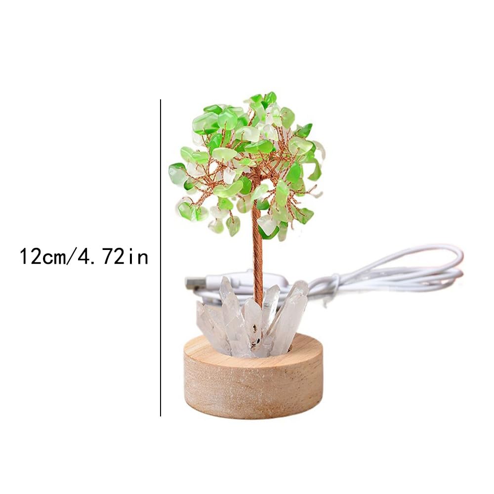 zaoalife Crystal Tree Lamp, Crystal Night Light, Bedroom Decorative Small Night Light Bedside Night Lamp Living Room Decor