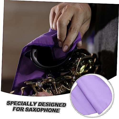 ULDIGI Flute Cleaning Care Cloth Saxophone Cleaning Flute Short Flute Cleaning Pad Made of Artificial Deerskin Sturdy Use
