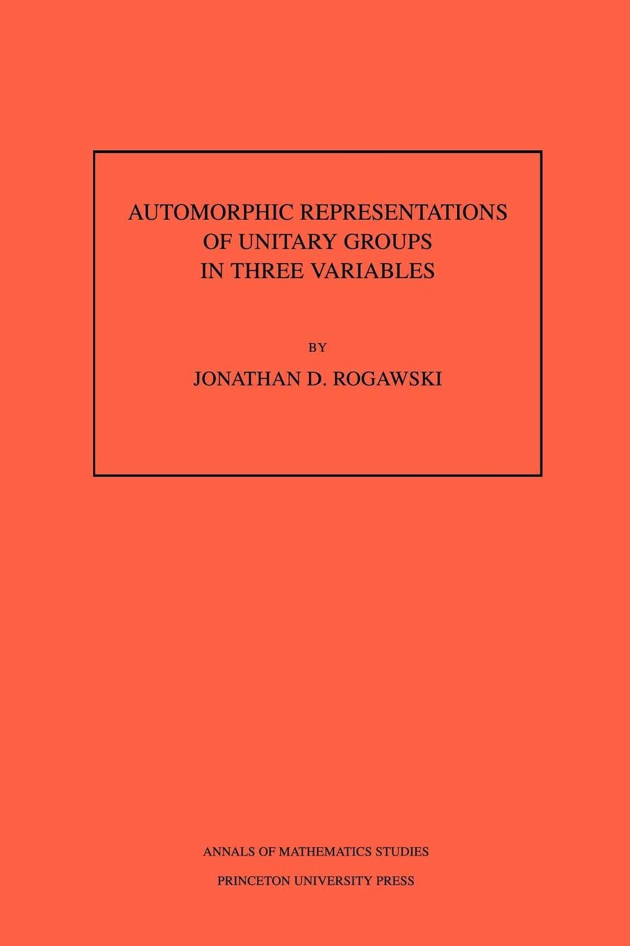 Automorphic Representation of Unitary Groups in Three Variables. (Am-123), Volume 123