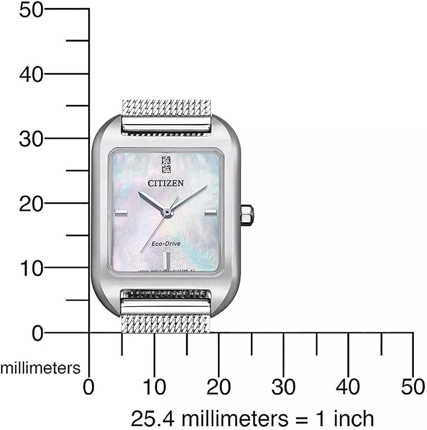 Citizen Eco-Drive Orologio da polso da donna, analogico, con cinturino in acciaio inox