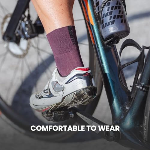 Image of GripGrab Lightweight SL Summer Cycling Socks - 2 Lengths, Road & Gravel | Breathable Coolmax mesh, stretch arch support, short ~3.5 in or tall ~6 in cuff - road, MTB, gravel & indoor biking