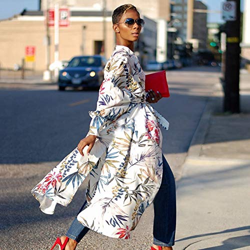 Abbigliamento da Spiaggia Cardigan da Donna Copricostume da Spiaggia in Cotone Kimono Estivo Stampato Abito Lungo Morbido ad Asciugatura Rapida Traspirante Comodo Durevole
