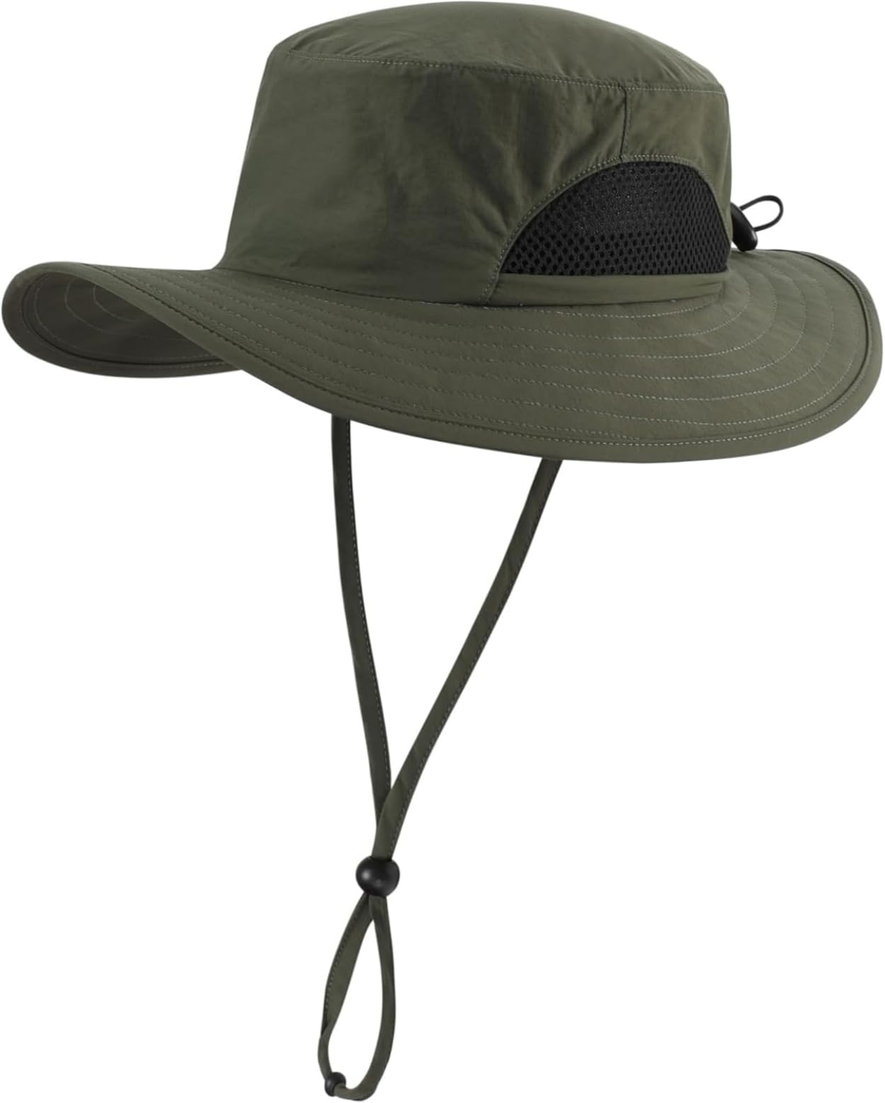Chapeau de soleil réglable en maille à large bord pour enfants avec protection UV