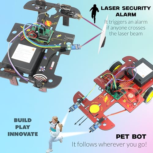ButterflyEdufields 40in1 STEM Robotics Kits for Kids 8-12 Years | DIY Robots Projects for Kids with Electronics Board & Sensors | Best Educational Homeschooling Gift for 8 10 12 Years | 100+ Parts - Image 5