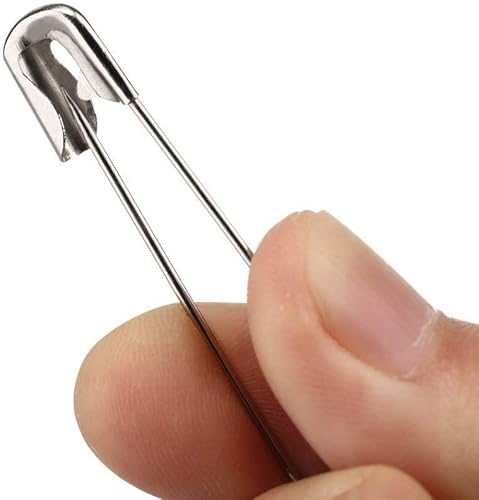 Miniatura 3 de 50 pasadores de seguridad, pasadores de seguridad de 3 pulgadas2.992 in, acero niquelado de metal, accesorios de costura para ropa de bebé,