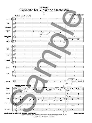 Concerto for Viola and Orchestra (1962) (William Walton Edition) - Image 2