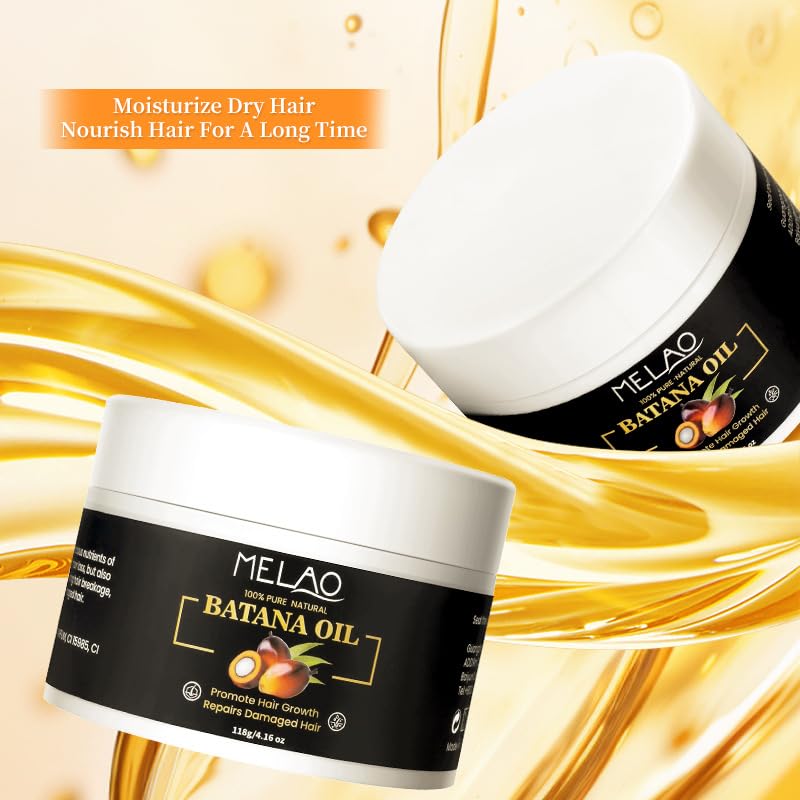 Oil Pure - 100% Raw Batana Oil for Hair Growth - Promotes Hair Regrowth and Repairs Damaged Hair - Veganic Natural Hair Growth Oil (1) - Image 3