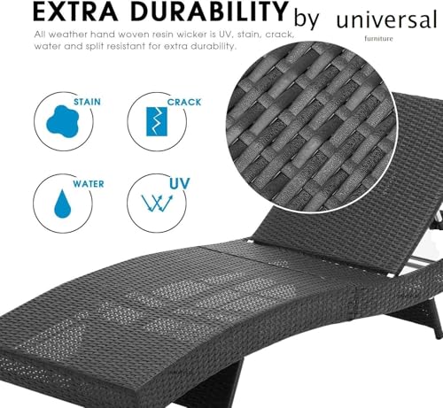 Image of UF Outdoor Sun Chaise Lounger | Adjustable Backrest Recliner | Durable & Stylish Furniture for Terrace, Garden, Poolside, and Patio Relaxation (Brown Frame & Beige Cushion)