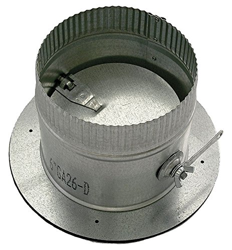 7 Round Take-Off Collar w/Damper, 26 ga.