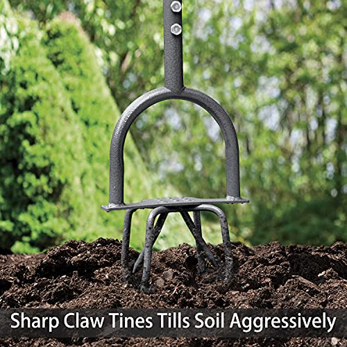 Jardineer Garden Twist Tiller Manual, Garden Twist Cultivator with Steel Shaft, Durable Garden Claw Cultivator, Ideal Gardening Hand Twist Tiller Tool 3 Jardineer Garden Twist Tiller Manual, Garden Twist Cultivator with Steel Shaft, Durable Garden Claw Cultivator, Ideal Gardening Hand Twist Tiller Tool - Image 3