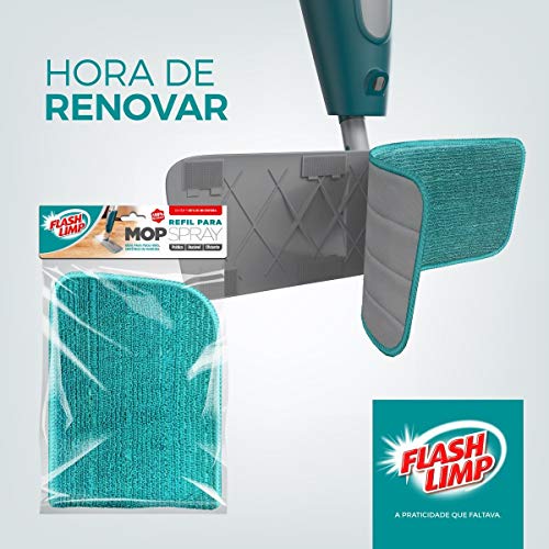 Refil microfibra vermelho para Mop Spray Flash Limp, RMOP7800-VM, Flash Limp