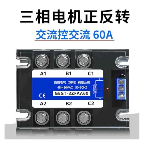 Relais triphasé GEGT-3ZF évite arcs électriques inversion moteur 220V commande 380V