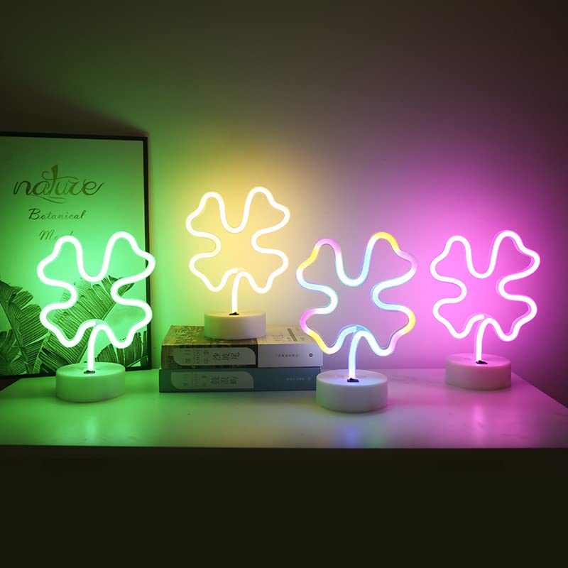Insegna Luminosa Al Neon A Forma Di Cactus Verde – Luce Da Tavolo A Batteria/USB – 28,5x16,5 Cm - 3