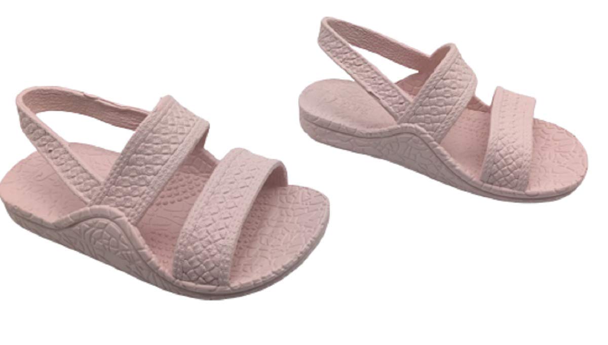 J-SLIPS HAWAII Toddler Jesus Sandals w/Back Strap (Pink Plumeria, Numeric_2)