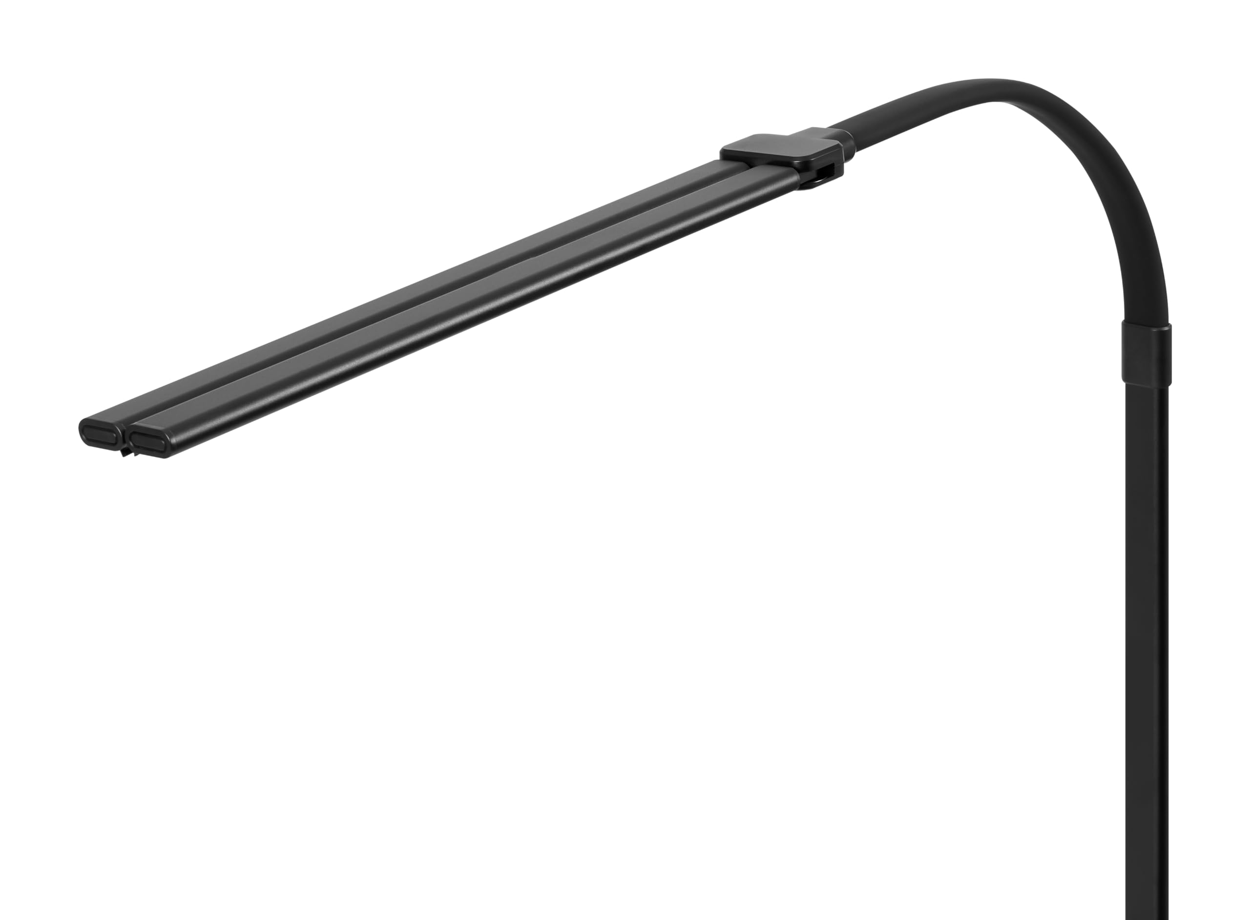 Hansa LED Klemmleuchte Nova schwarz, Doppelkopfleuchte, dimmbar, Memory-Funktion, 3000-6500 Kelvin
