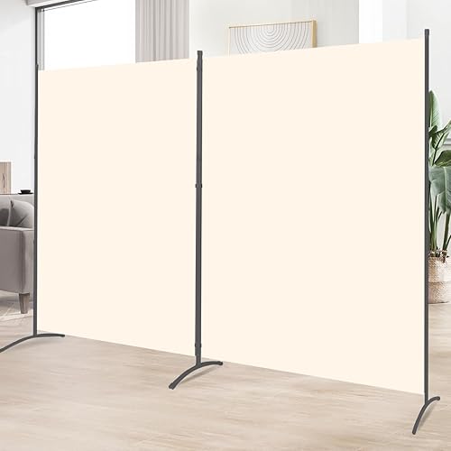 Miniatura 20 de Divisor de habitación de 6 pies de pantallas plegables de privacidad, 3 paneles divisores de habitación con diseño independiente, divisor de pared