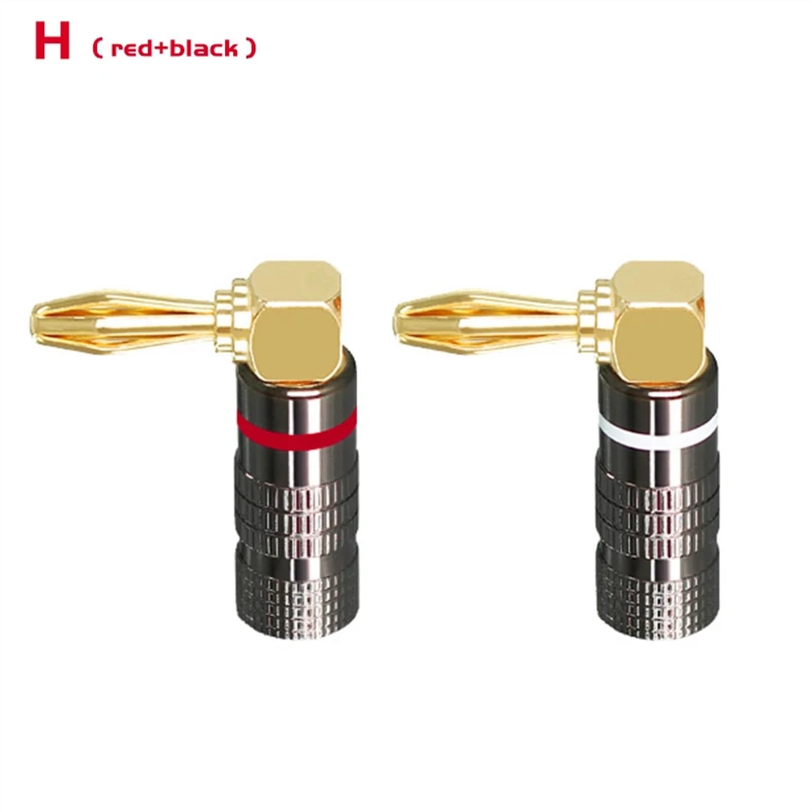 5 par/10 sztuk 4 mm Złącza bananowe 24 K pozłacane miedzią Audio Głośnik Wzmacniacz Kabel Pin Śruby Typ Złącza Bananowe Wtyczka (H)