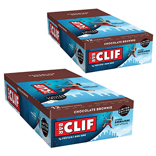 Clif Bar Energy Bar, Chocolate Brownie, 2.4-Ounce Bars, 12 Count (Pack of 2)