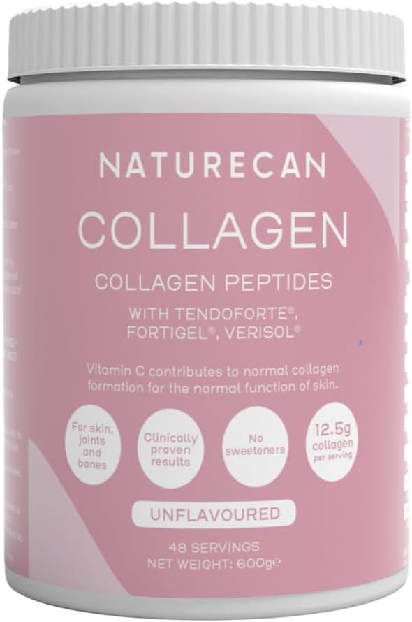 NATURECAN Collagen Peptides - 900 g - Neutral in Taste - With Vitamin C Zinc & Copper - 12.5 g Collagen per Serving - Easily Soluble - Made in Germany