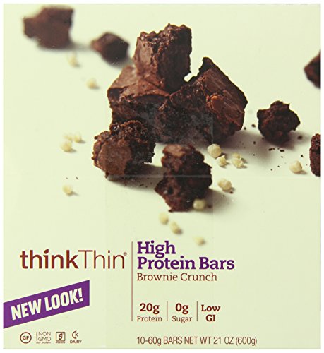 ThinkThin Barra Proteica Brownie Crunch 60 g 10 Unid miniatura 2