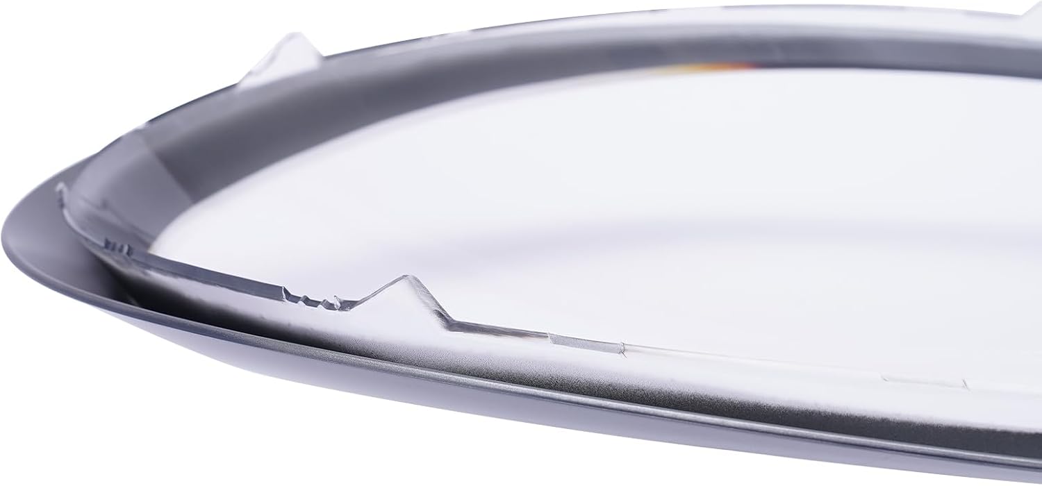 TBVECHI Headlight Lens Cover, Pair Lens Covers Fit for Porsche 991 911 Targa/Carrera 2013-18 Front Headlight Lens Covers+LH+RH, Clear, Silver