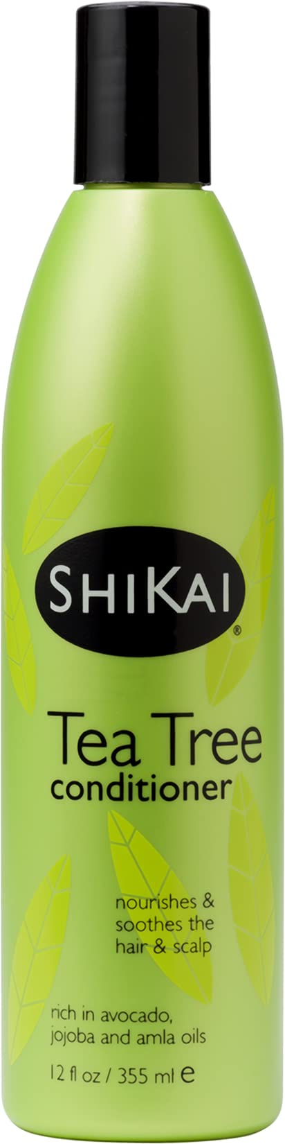 ShiKai Tea Tree Daily Hair Conditioner (12 Fl Oz) | Peppermint & Tea Tree Oils to Refresh & Revitalize | With Moisturizing Jojoba & Avocado Oils for Soft, Shiny, Manageable Hair