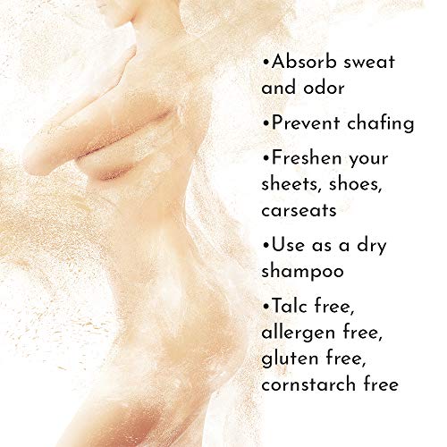 Sandalwood Scented Body Dusting Powder for Men or Women, Talc Free, Prevent Chafing, Bath Powder, Dusting Powder | Herb & Root - Thumbnail 5