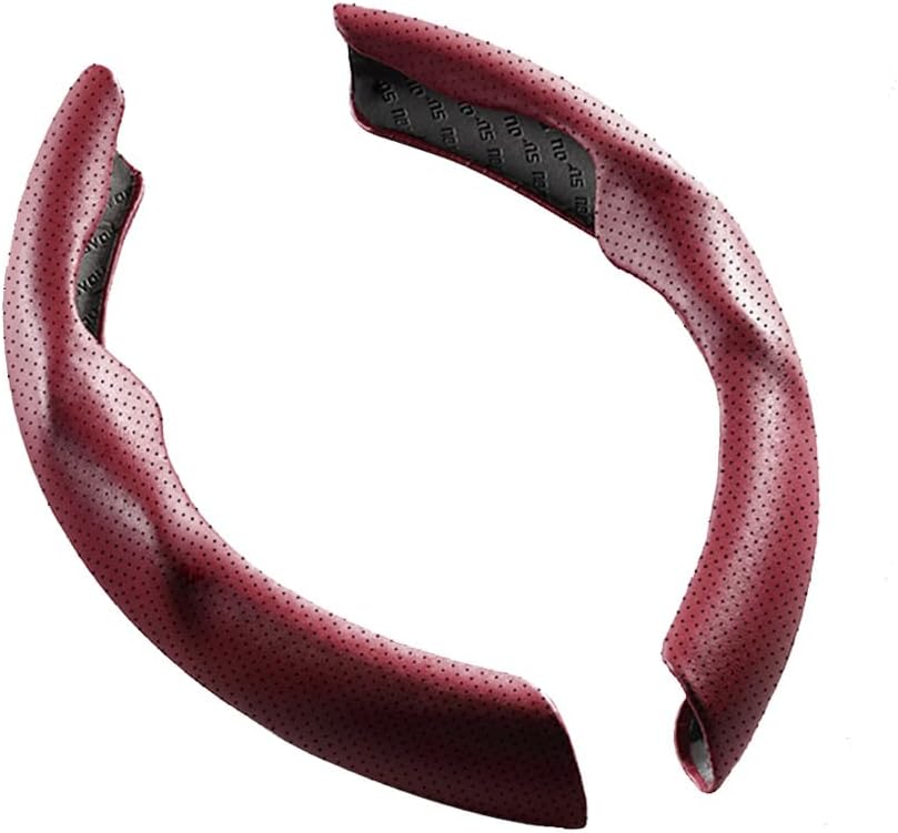 1 Pair Car Steering Wheel Cover for Mazda 2 3 5 6 MX-5 MX-30 CX3 CX-30 CX-5 CX-50 CX-7 CX-8 CX-9 Carbon Fiber Segmented Steering Wheel Protector Cover Breathable Anti-Slip Accessories