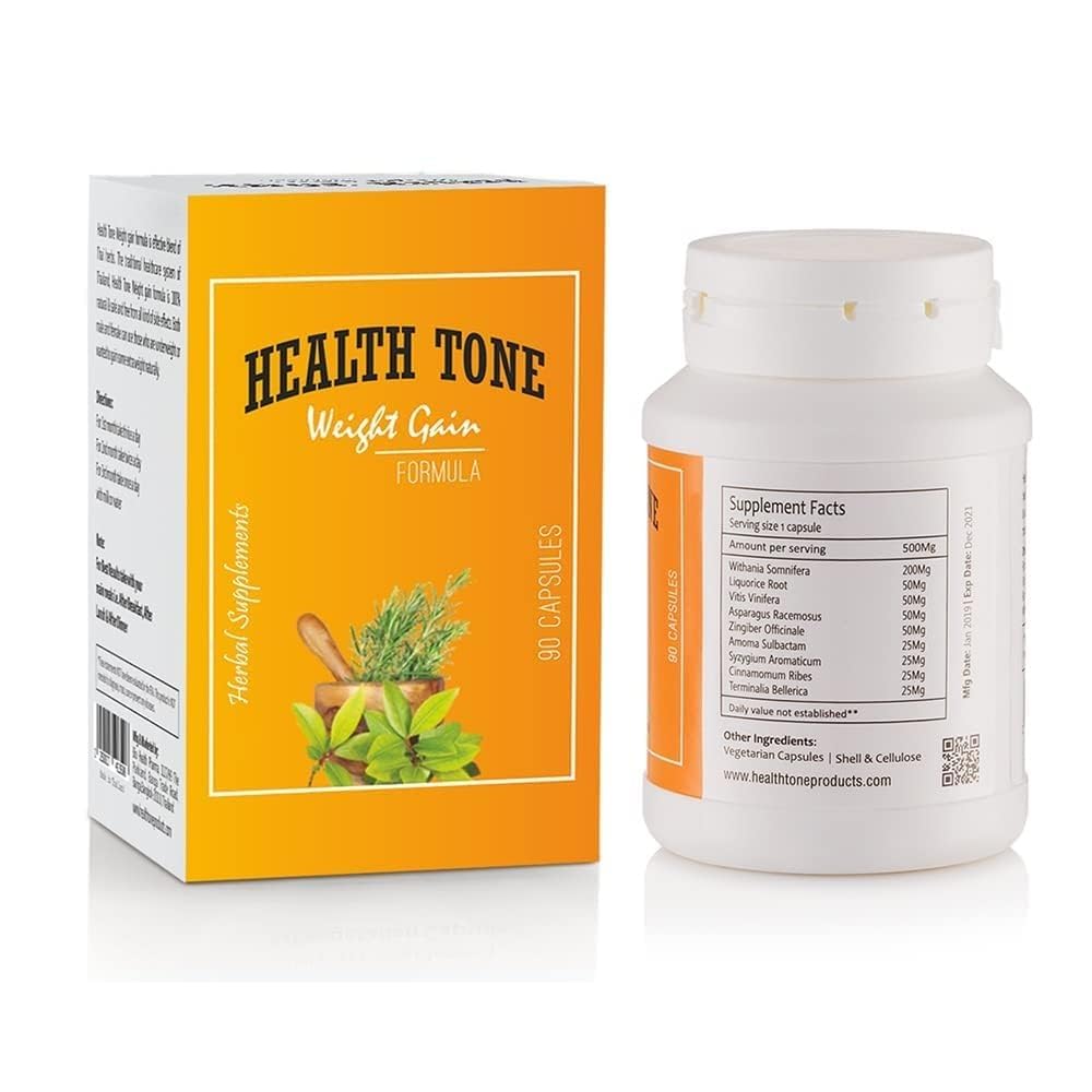 Health Tone Herbal Capsules | Daily Dietary Supplement | 90 Vegetarian Capsules for Adults 1