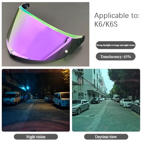 Image of AGV K6 and K6S Visor (Bright purple)