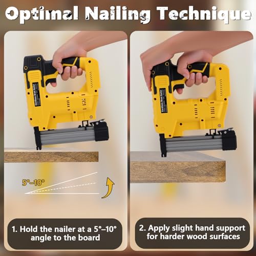 Cloueuse agrafeuse sans fil 2 en 1 compatible DeWalt 20V jauge 18 mode combiné