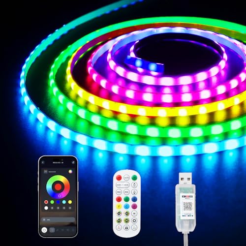 ShineBurky Tira LED COB RGB Smart IC 2M