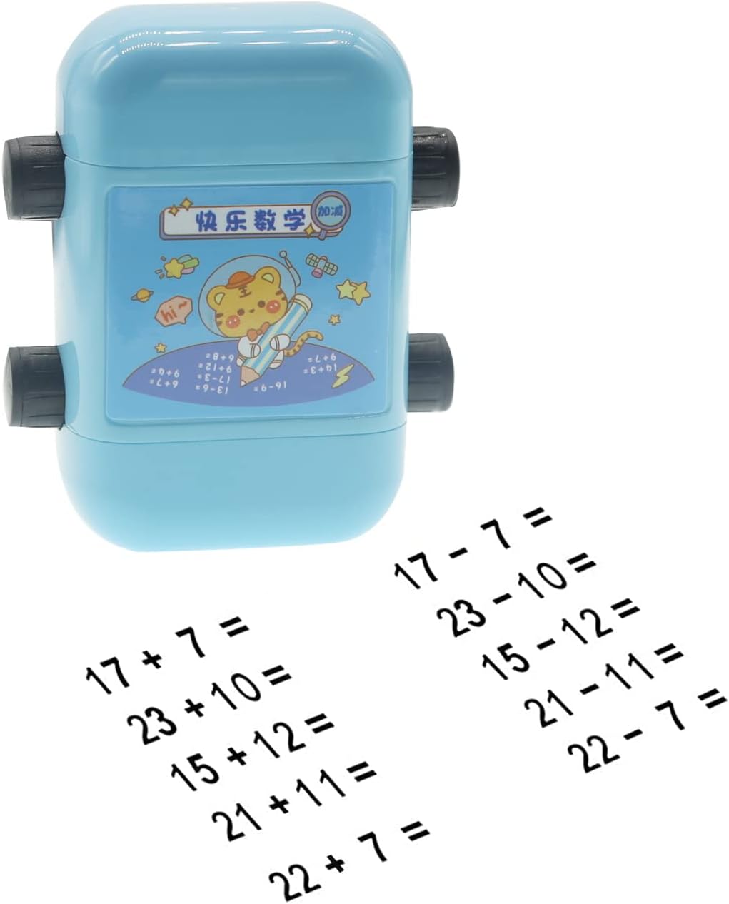 2 in 1 Maths Roller Stamp, Numbers 1100 Addition and Subtraction