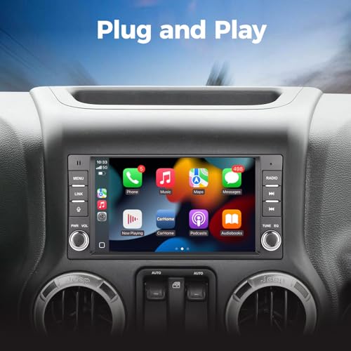 Radio para Jeep Dodge Ram 1500 Chrysler 300C 7" táctil Bluetooth miniatura 7