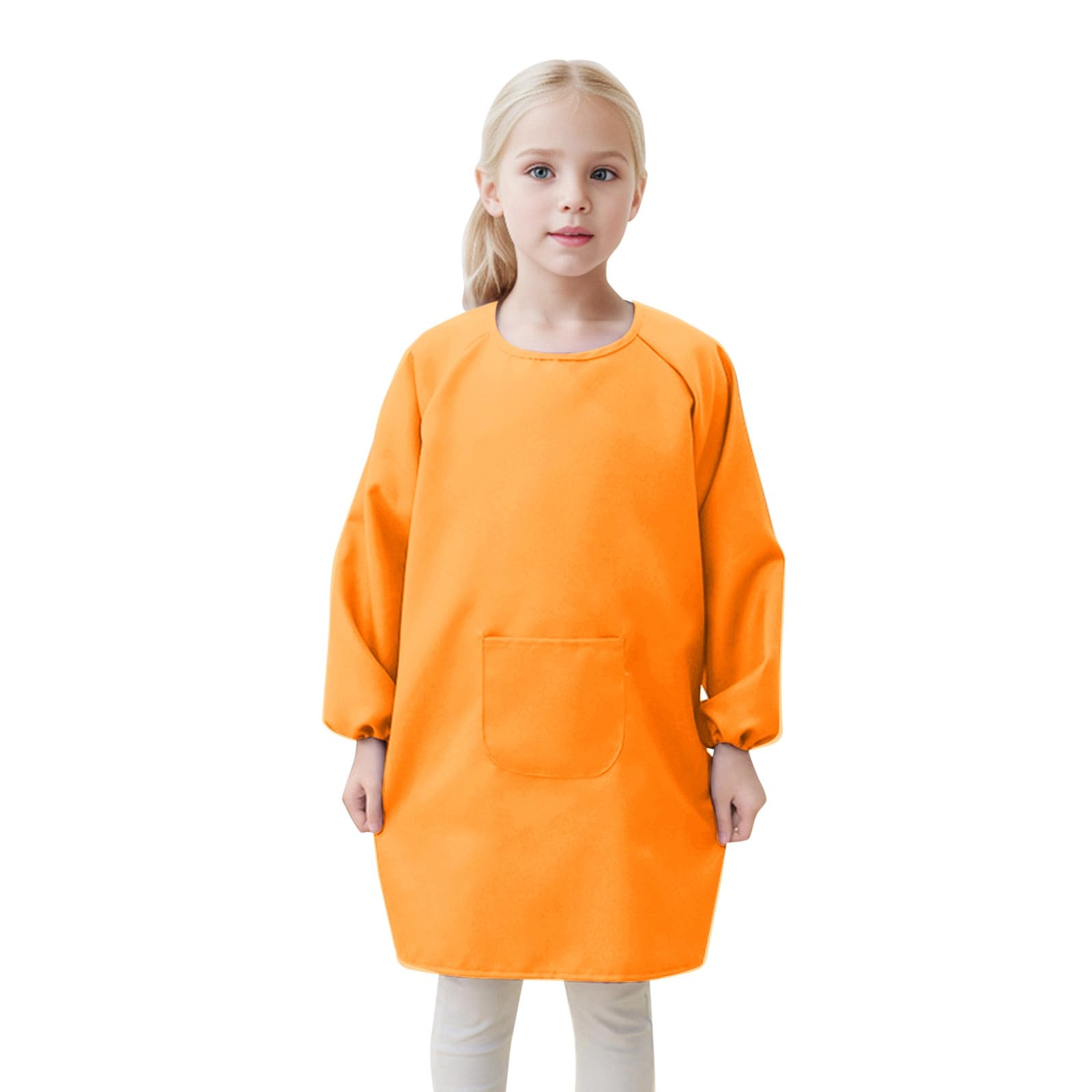 Kids Art Smock Painting Apron, Long Sleeve Painting Pottery School Boys Girls Painting Smock Childrens Apron Art Craft Long Sleeve Cooking Painting Smock 2-12 Years