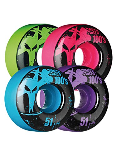 Bones Wheels 100's Assorted Colored Wheels (52 x 31mm)