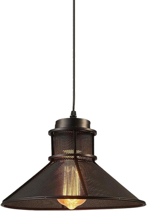 Luminaire industriel noir en acier usé pour corriger un éclairage trop agressif