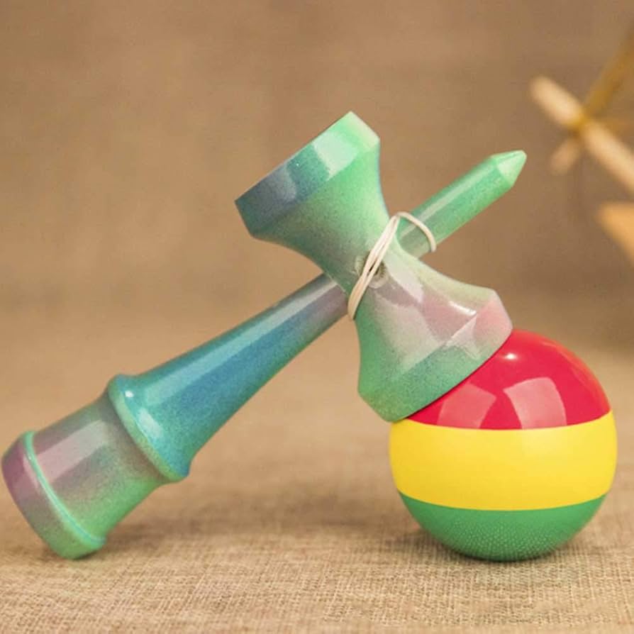 matt けん玉 緑と白のボール matt けん玉 緑と白のボール けん玉 KENDAMA USA Kaizen Kendama