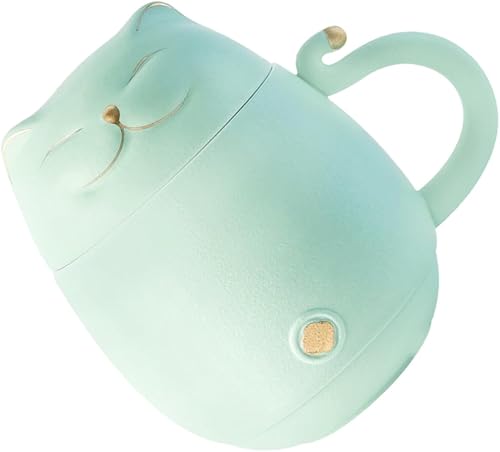 Didiseaon Taza de té Taza de café para el hogar Vaso de café con tapa Taza de cerámica con tapa Vasos para beber con tapas Taza de café de cerámica